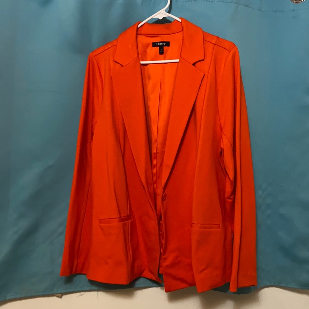 Orange Torrid blazer